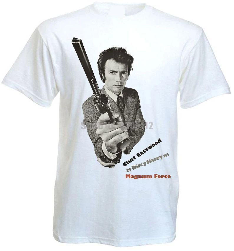 Magnum Force Movie Poster мужские белые футболки оверсайз для спортзала простые рубашки