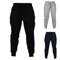men jogger solid color drawstring plush thick warm pants sweatpants thin fleece outdoor sports fitness casual trousers outwear