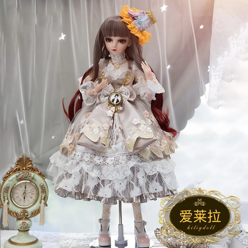 

1/3 The Court Princess Dress Up BJD Dolls 60 CM DIY Manual Court Luxury Princess Dress Makeup BJD Dolls for Girl Birthday Gift