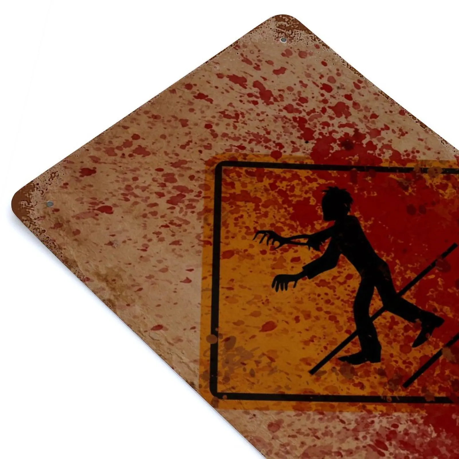 

Zombie Crossing Printed Retro Metal Poster Decor Home Wall Decoration Tin Sign Plaque