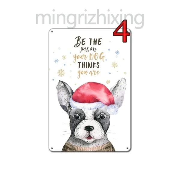 Металлический винтажный оловянный плакат Life is better with a dog настенный для кофе кафе