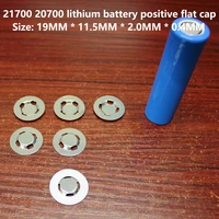 100pcslot 21700 lithium battery can be spot welded positive flat cap 20700 lithium battery pole ear insulation gasket