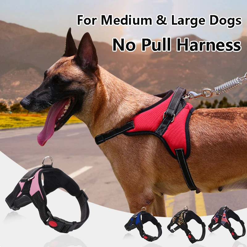 

Dog No Pull Vest Harness Husky German Shepherd Training With Rope Accessories For Medium Large Dogs Peitoral Para Cachorro