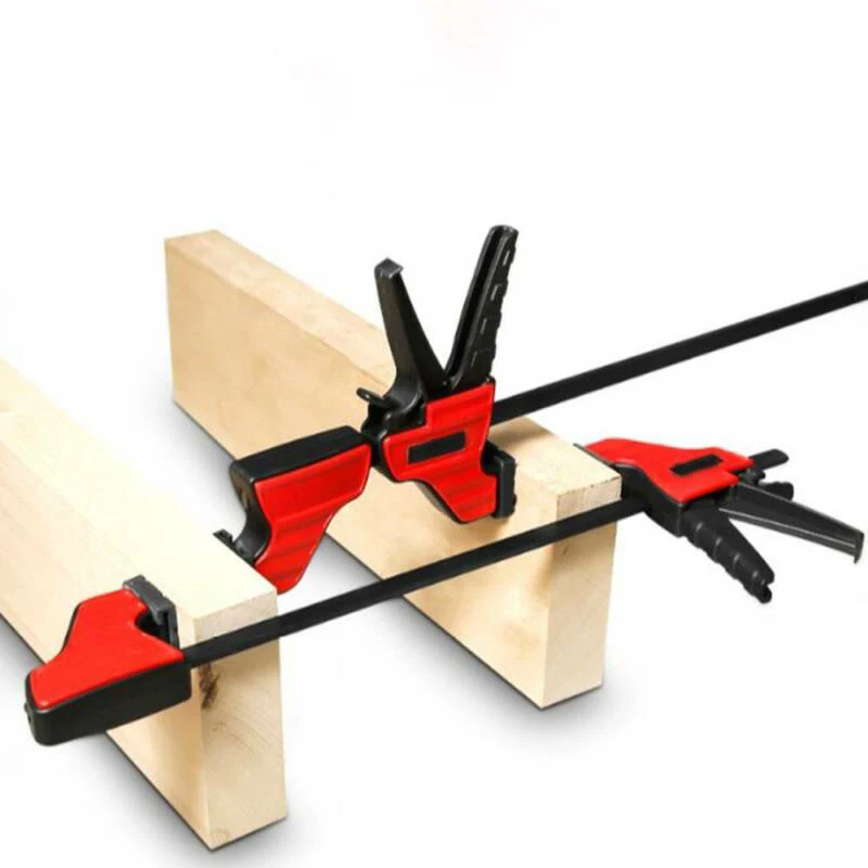 

2pcs 4 Wood Clip F Clamp Plastic Quick Grip Bar Woodworking Carpentry Tool Set