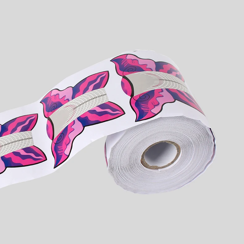 Бумажный поднос для ногтей 100 шт./пакет французская маникюрная наклейка защитный