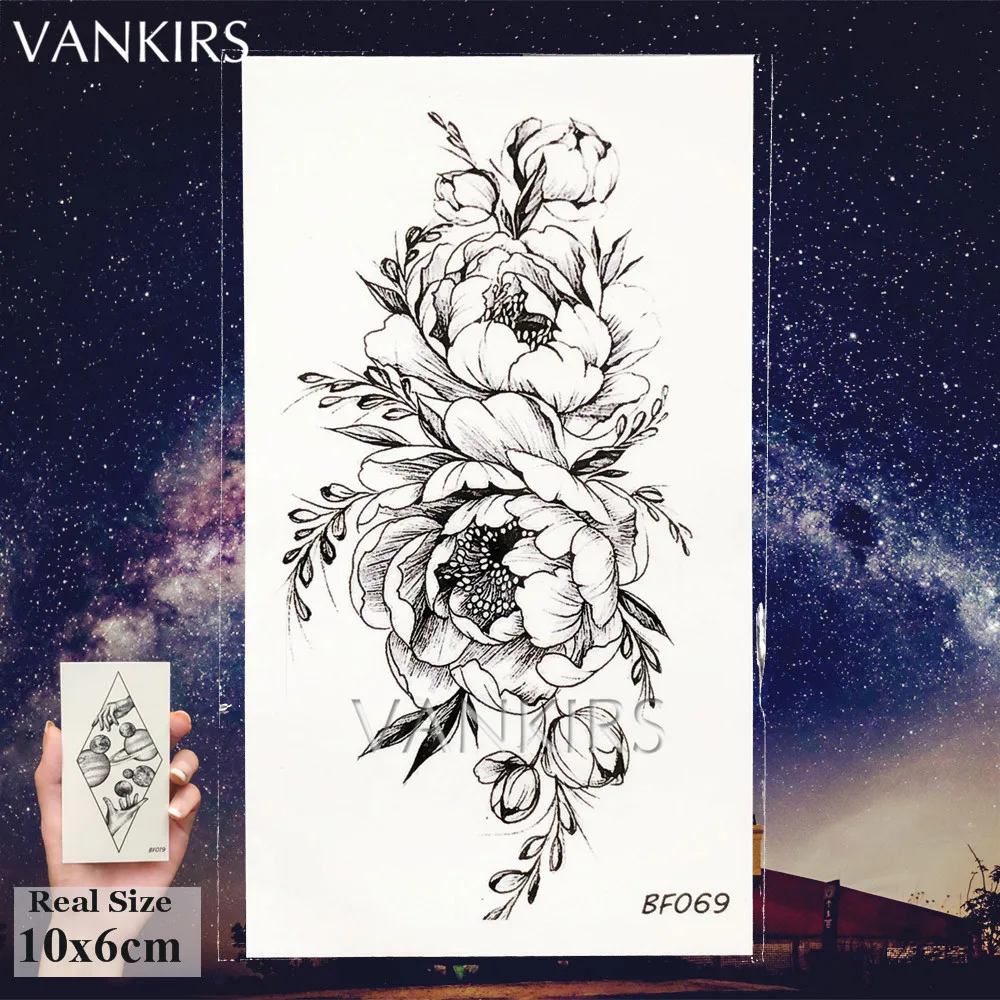 VANKIRS в виде геометрических фигур ромбов татуировки Временные лотоса волк мужская