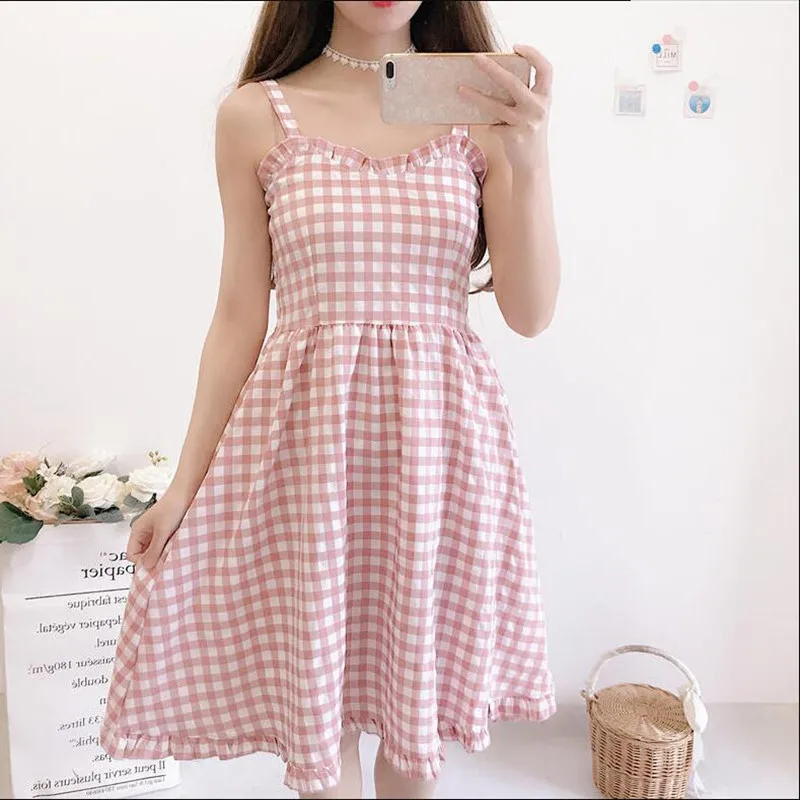 Small fresh kawaii girl sweet lolita dress vintage lace lattice victorian tea party gothic jsk elegance loli cos Женская одежда