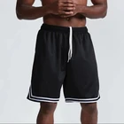 Летние тонкие мужские баскетбольные полосатые тренировочные шорты для бега, спорта, фитнеса, бодибилдинга, шорты