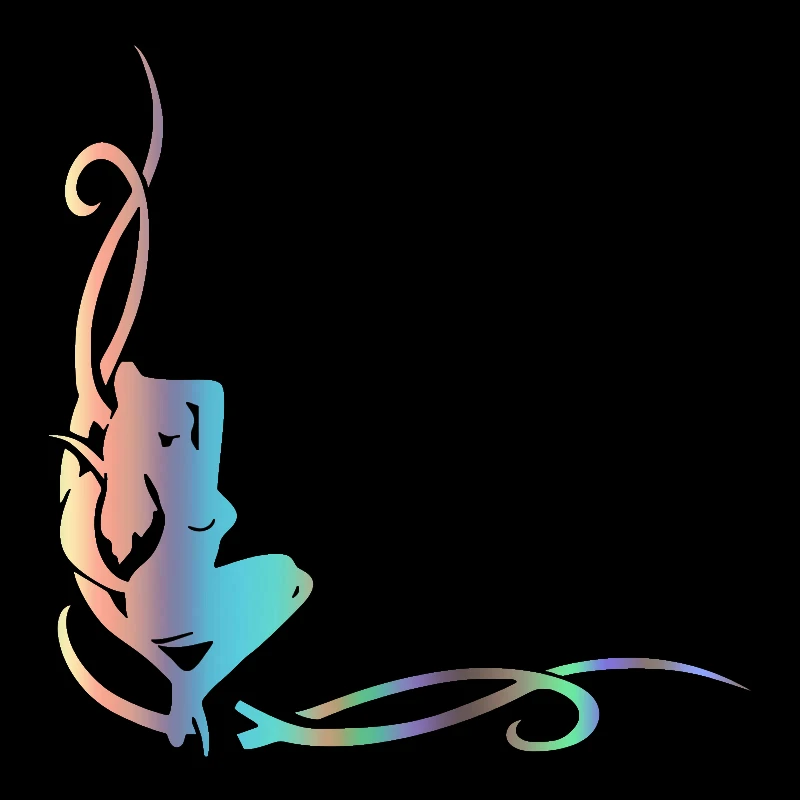 

Three Ratels FD506 Girl In The Corner of The Glass Reflective Funny Car Sticker Vinyl Decal Waterproof Auto Stickers on Car