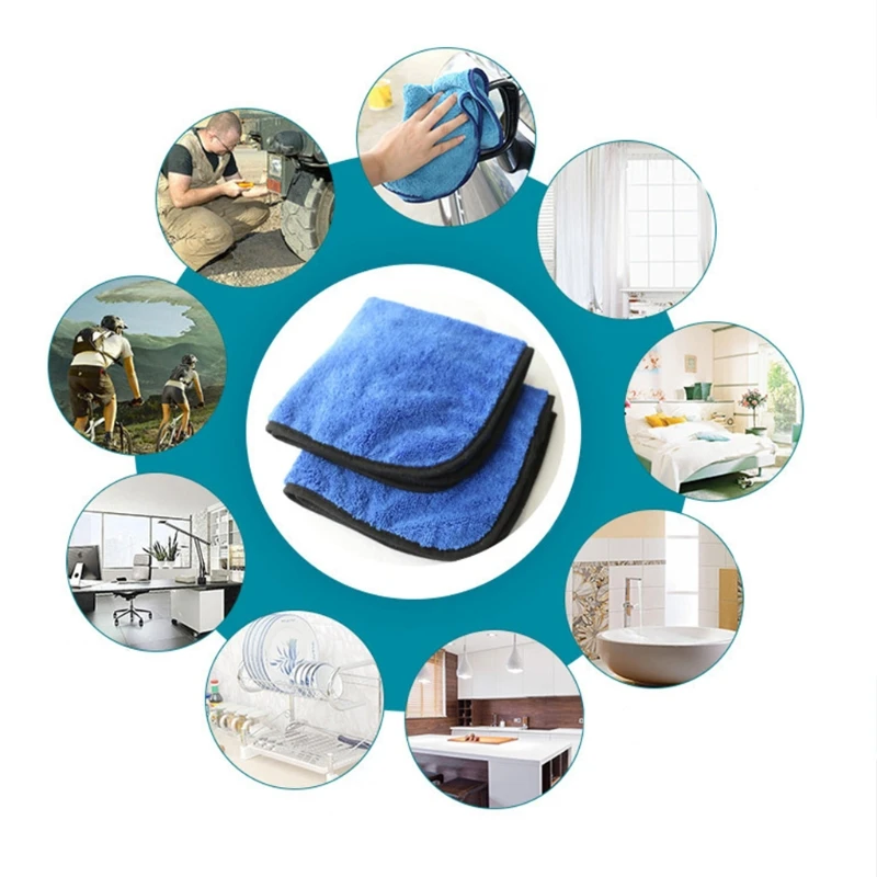 

Microfiber Thickened Multi-Color Car Cleaning Towel Drying Wash Cloth