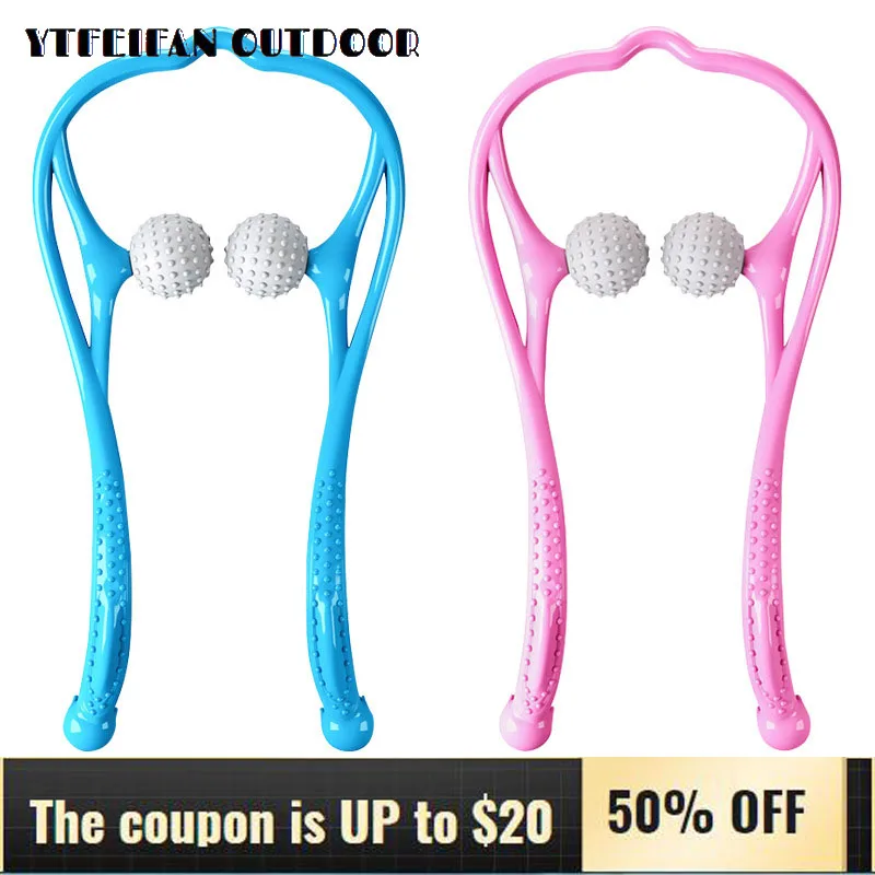 

Manual Cervical Spine Massager Muscle Relaxer Massage Ball Fitness Handheld Mini Cervical Massagers Home with Massage Point