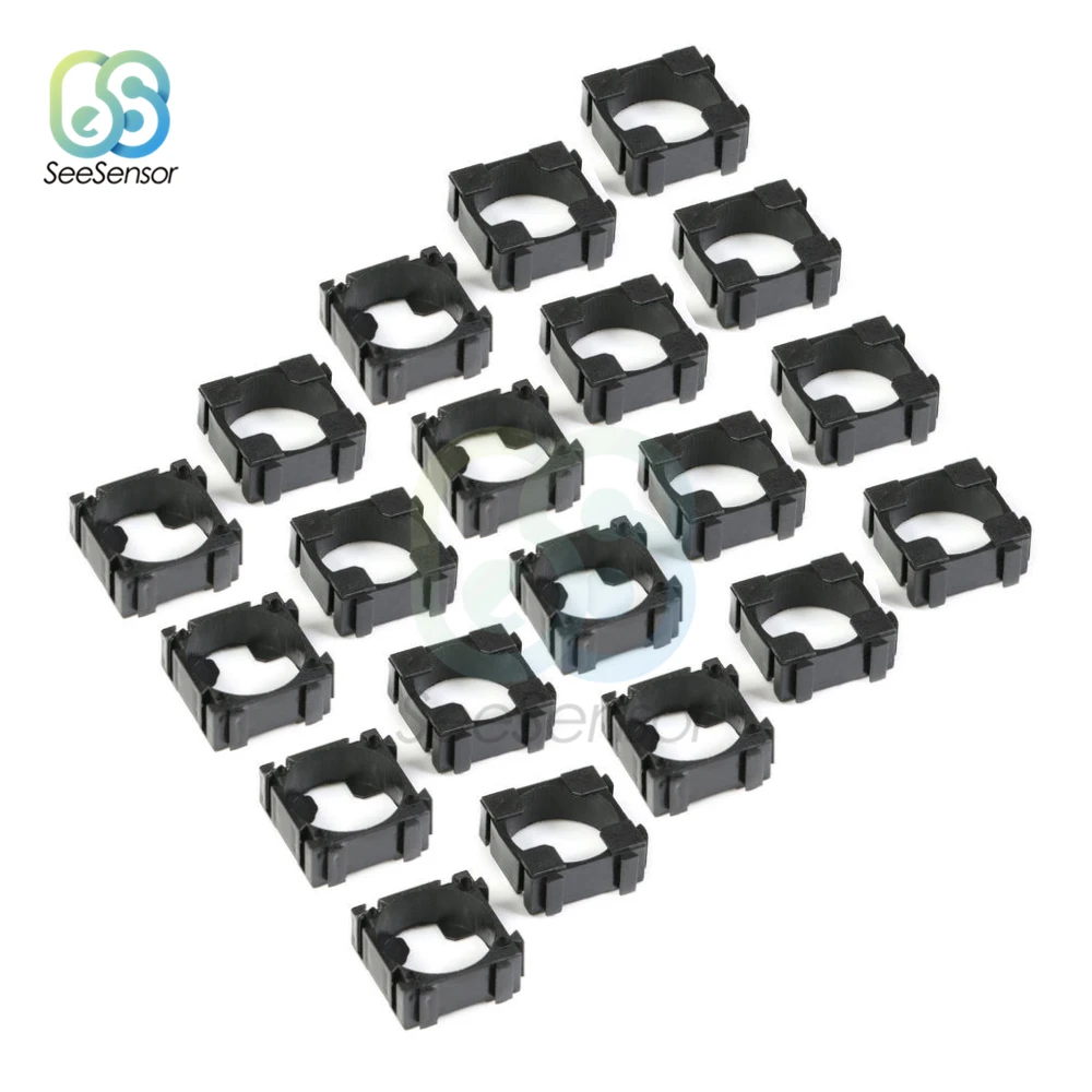 

20 штук 18650 литиевая батарея цилиндрический Батарея Чехол держатель батареи пакет Пластик держатель кронштейн для Diy Батарея пакет 18,4 мм