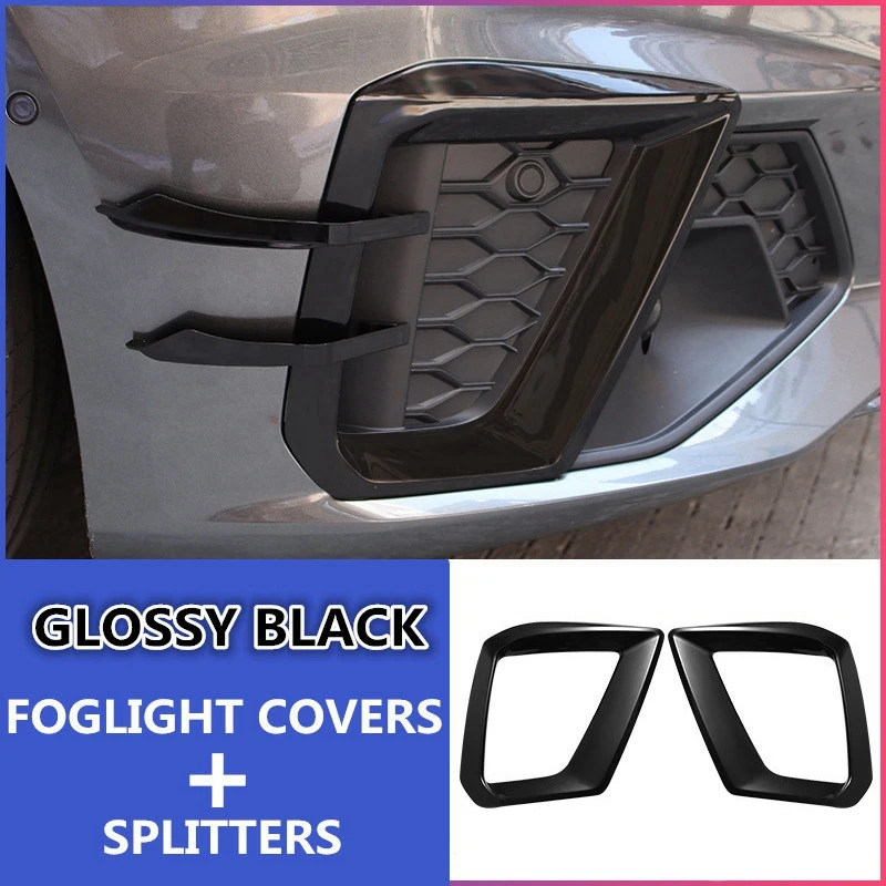 

Car Fog Light Covers Car Trim Fog Lamp Trim Bezel Side Stickers For- A4L A4 S4 2020+ Sport Edition