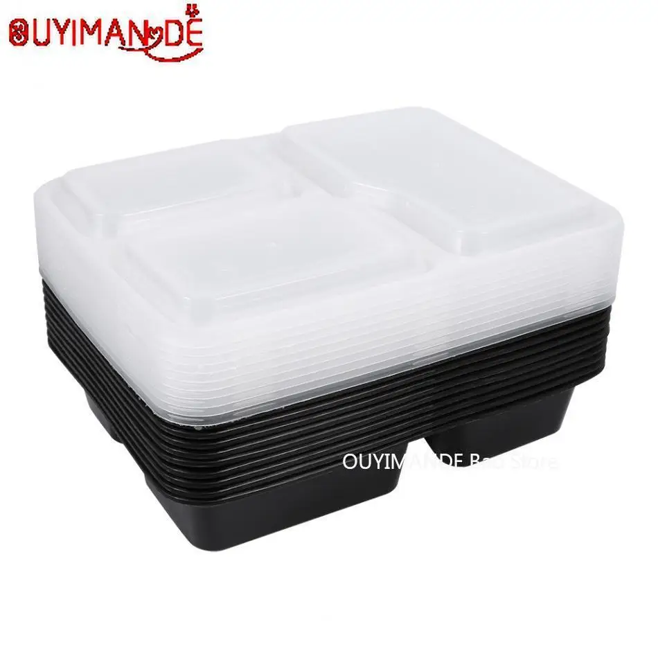 

Plastic Reusable Bento Box Meal Storage 1/2/3 Compartment Lunch Box Microwavable Japanese Lunch Box School Food Container