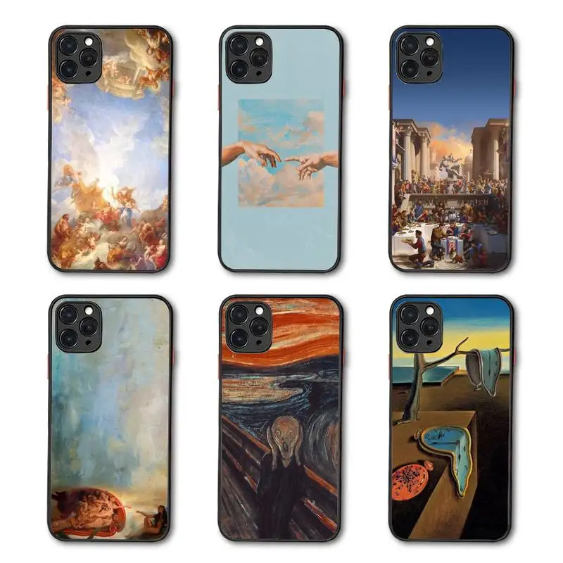 

palace of versailles Adam Art Phone Case Matte Transparent for iPhone 7 8 11 12 s mini pro X XS XR MAX Plus coque