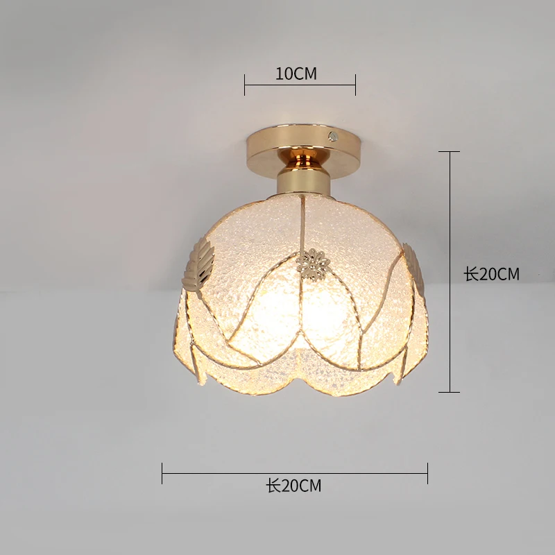 Ceiling lights Minimalist Retro Ceiling Lamp Glass E27 industrial decor lamps for living room Home Lighting Lustre Luminaria - Цвет корпуса: 3
