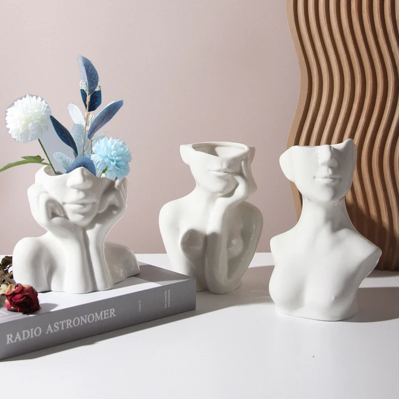 

Ваза Nordic домашний декор Гостиная украшения цветочного горшка искусство тела абстрактные Керамика Цветочная композиция для вазы мебель