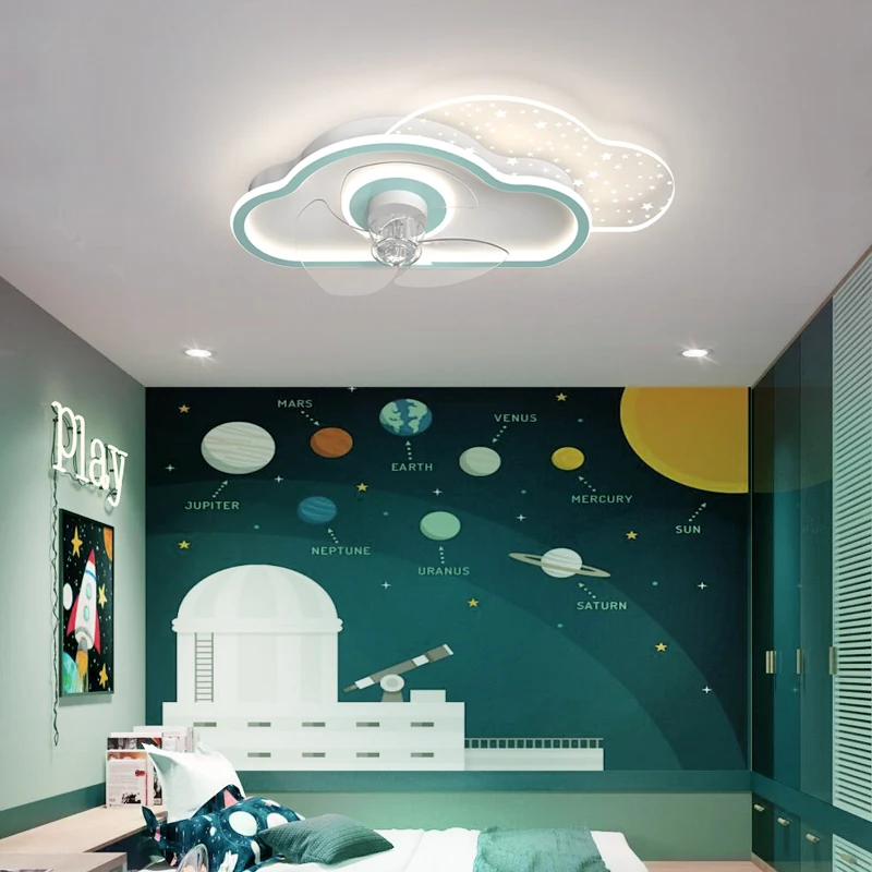 

Verllas Cartoon Cloud Ceiling Lights for baby boys girls bedroom Living Study room Interior Ceiling Fans for children kids room