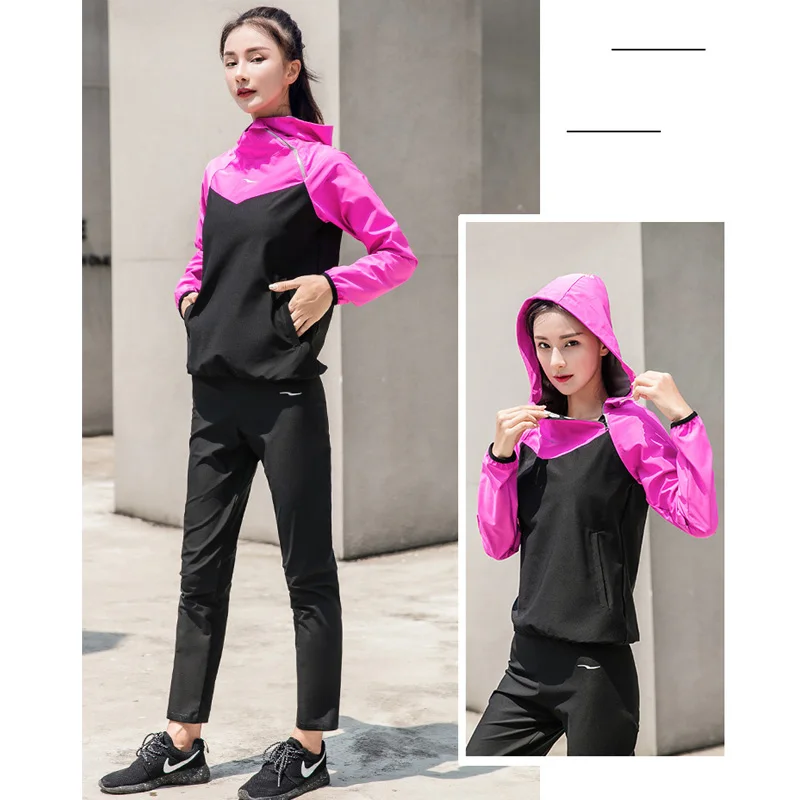 Костюм сауна Wonmen для похудения костюм тренировок куртка с капюшоном и брюки