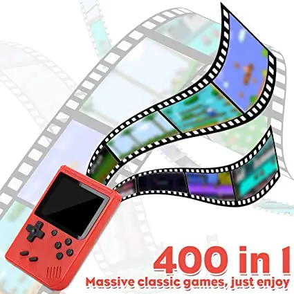 Portable Retro Video Game Console Handheld 2 Players Gamepad 400 in 1 Games Player for Christmas | Электроника