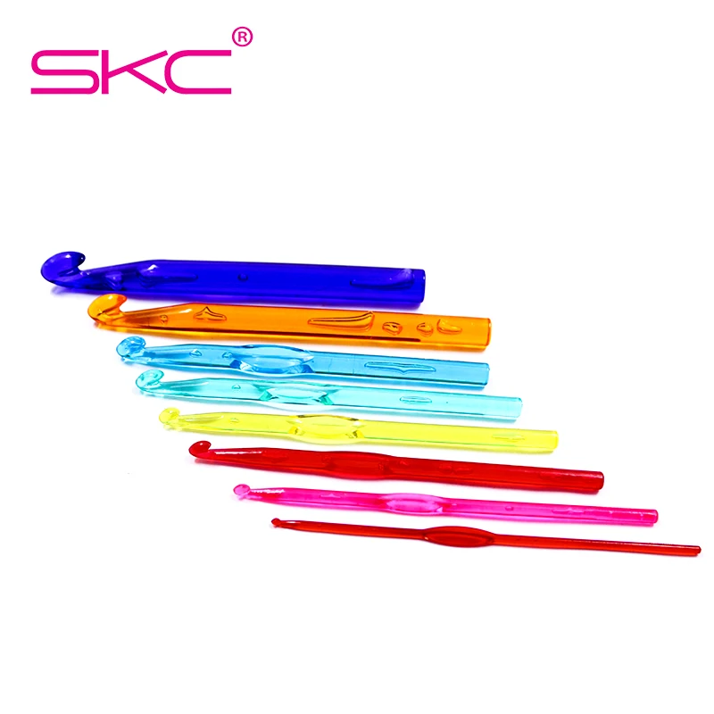 

Вязальный крючок из прозрачного пластика SKC, карамельных цветов, 12 шт./компл.