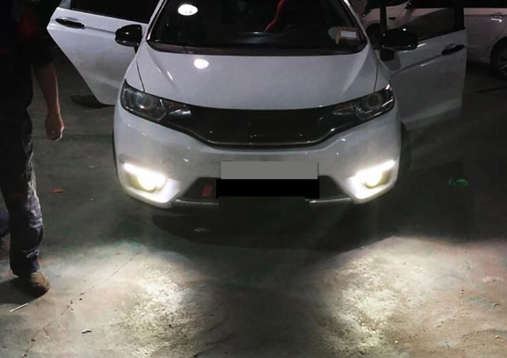 2 шт. для Toyota Avensis хэтчбек/поместье/Салон T25 2003-2008 Автомобиль H11 Светодиодный противотуманный светильник дневной ходовой светильник DRL Белый 12 В