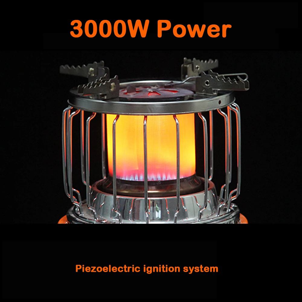 

2 In 1 Portable Heater Heating Cooker Camping Stove Cooking Stove For Indoor Outdoor Cooking Backpacking Ice Fishing Camping
