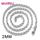 Роскошная длинная кубинская цепочка-чокер из стерлингового серебра 925 пробы, ожерелье для женщин, ювелирные изделия, Прямая поставка, унисекс, горячая Распродажа, бижутерия