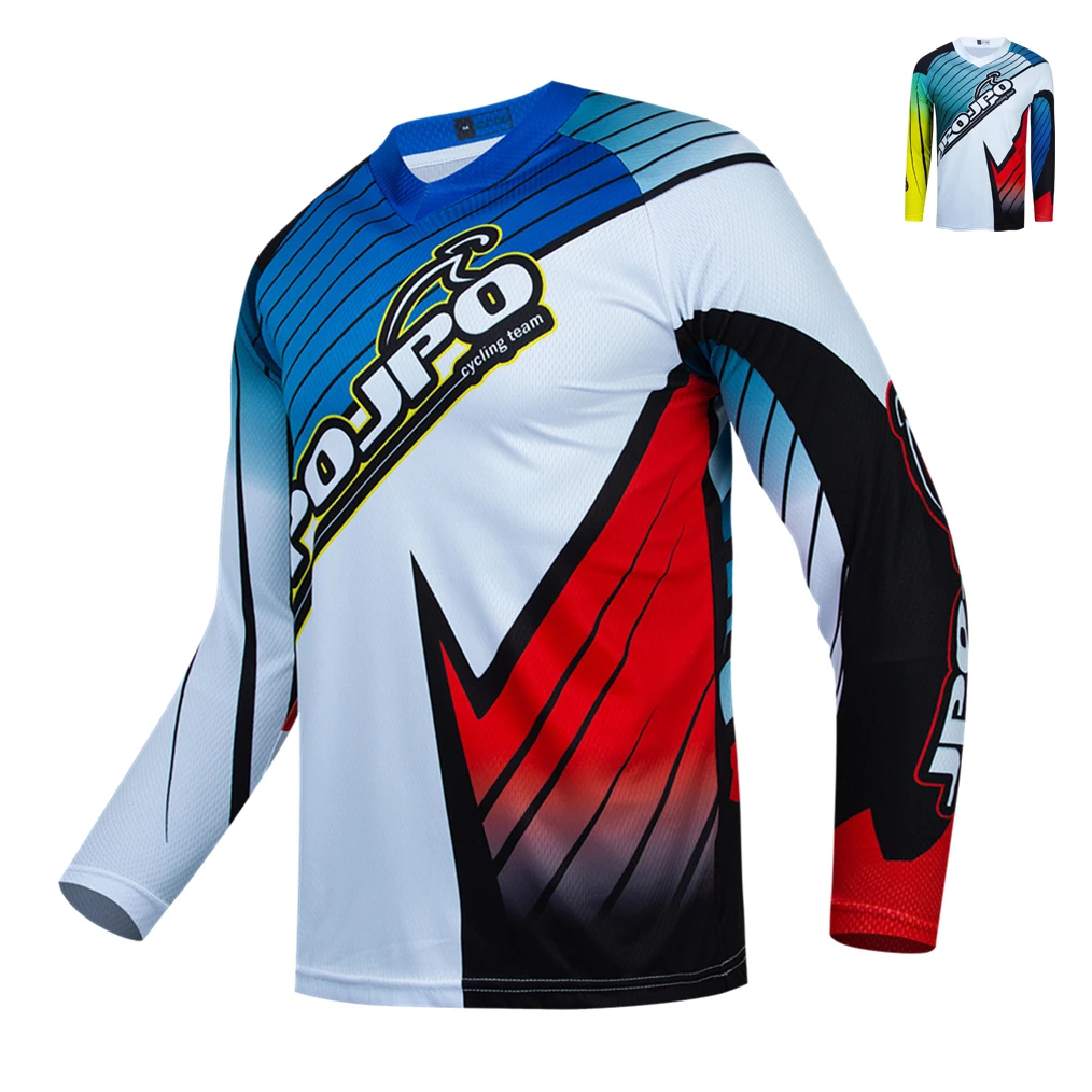 

UFOBIKE Men's Downhill Jersey Mountain Bike MTB Shirts DH Motorcycle Jersey Motocross Sportswear Racing Bike