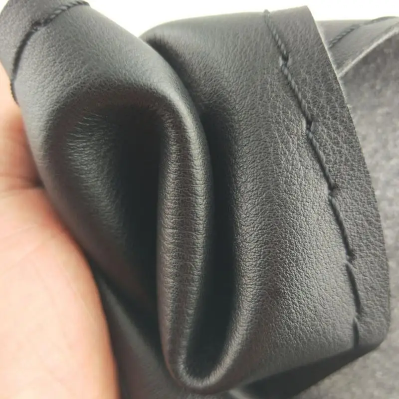 

37cm/38CM DIY Car Steering Wheel Covers Soft Leather Braid On The Steering-wheel Of Car With Needle And Thread Interior