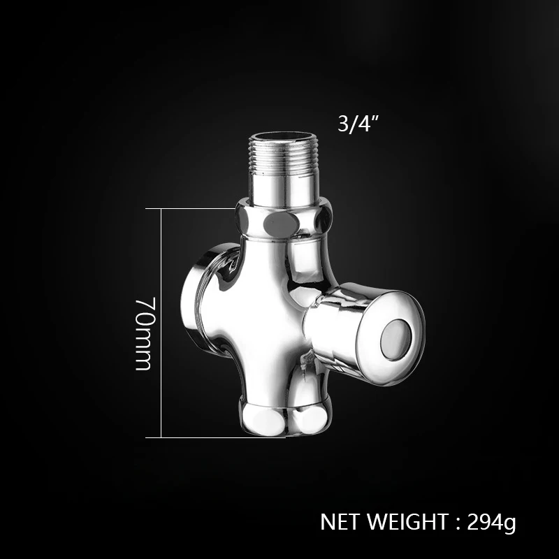 Смывочный клапан для унитаза медный смывочный ручной прессованный