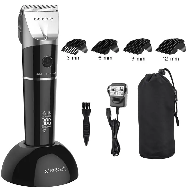 Электрическая машинка для стрижки волос беспроводной триммер светодиодный