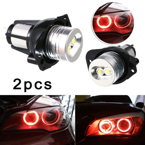 

Aluminum Alloy LED Headlight Marker Halo DC 12-18V 2000LM Waterproof Set