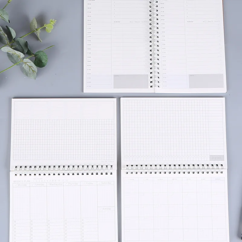 Блокнот-планировщик из крафт-бумаги органайзер для ежедневных еженедельных и