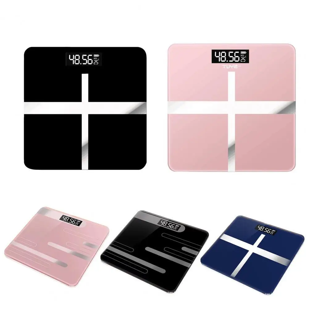 

Bathroom Scales Floor Body Scale Digital Weight Scale Glass Electronic Smart Scales LCD Display Body Weight Measurements Scale