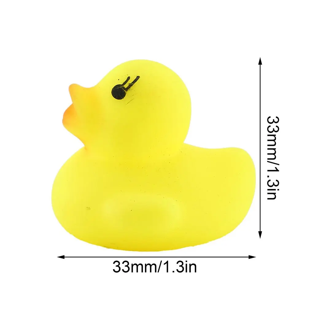 10pcs/lot mini Baby Kids Squeaky Rubber Ducks Bath Toys BathRoom Water Fun Game Playing Newborn Boys Girls Toys images - 6