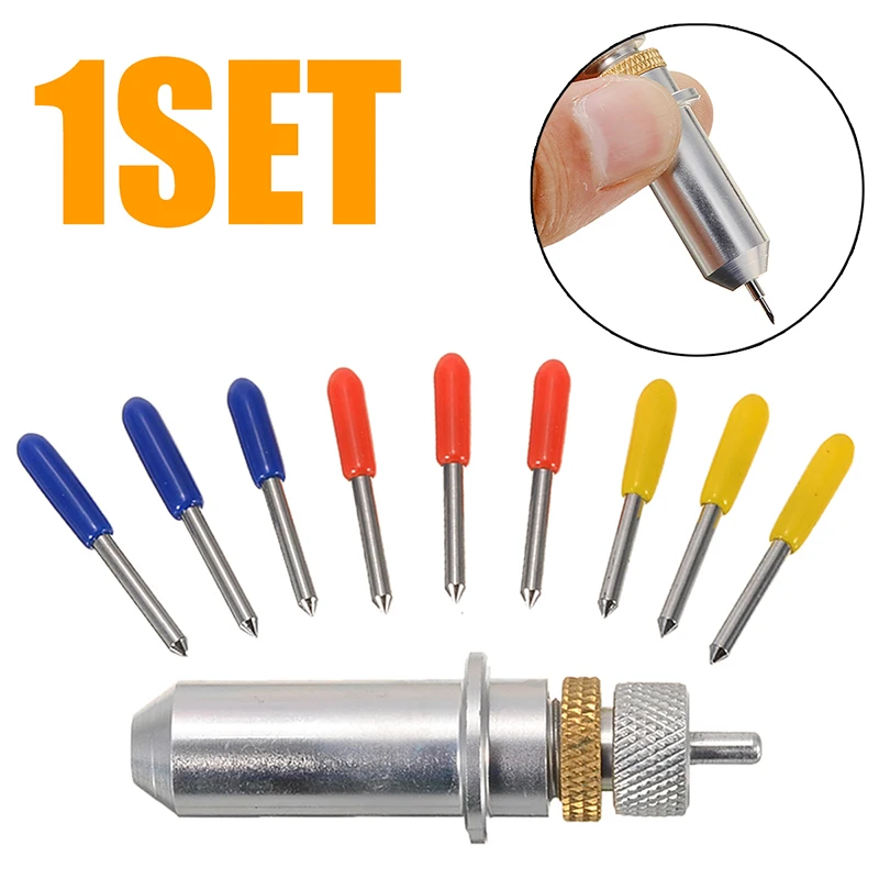 1 шт. режущий плоттер из вольфрамовой стали с 9 лезвиями 30/45/60 градусов для резки