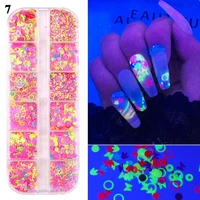 2021 new nail sequins nail art flakes glitter foil butterfly 3d laser holographic manicure nail art tool mix color decoration