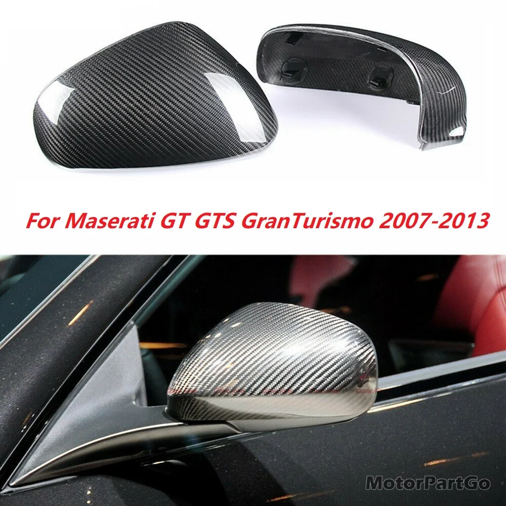 

Натуральная сухая красная волоконная зеркальная Обложка обменная оригинальная 1 пара для Maserati GT Sport GC Gran Cabrio Quattroporte 2007-2013