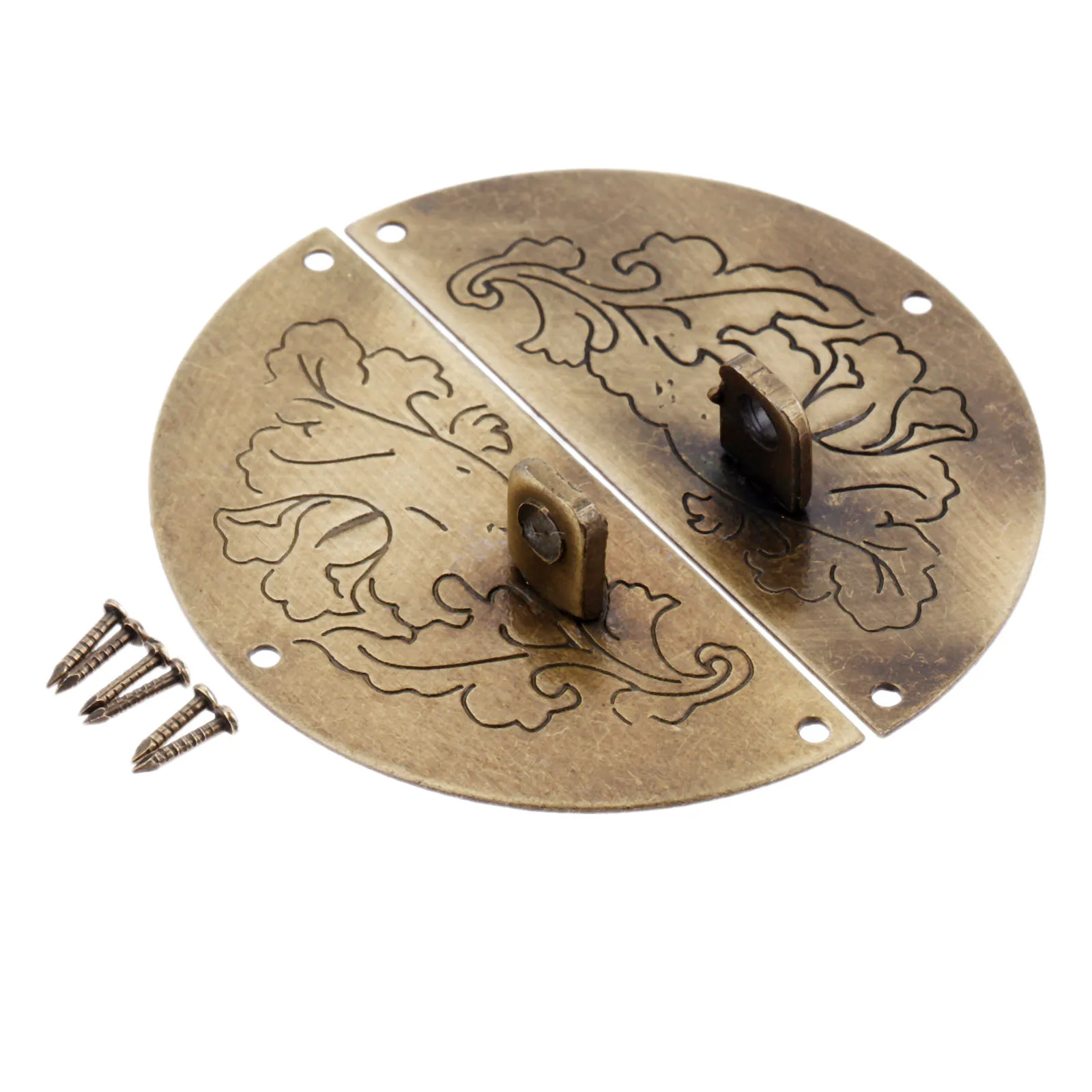 60 мм круглая застежка пряжка античная бронза защелка деревянная Ювелирная