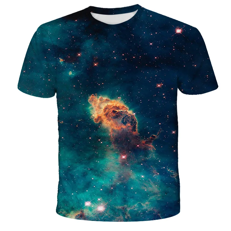 

2021SpaceGalaxy Planet Universe 3D printed T-shirt Boys ladies kids Sky Star 3D printed cool tops o-neck fashion streetwear tees