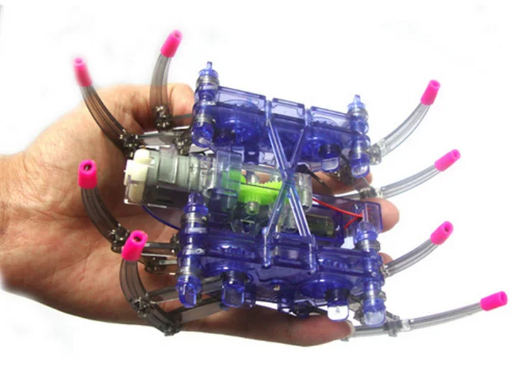 DIY Spider Robot Scientific Experiment Toys DIY Spider Robot For Children Electric Robots Toy Educational Assembles Toys Kits