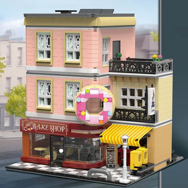 2919 шт Торт Выпекать магазин MOC CREATOR City Streetview модель строительные блоки игрушки для