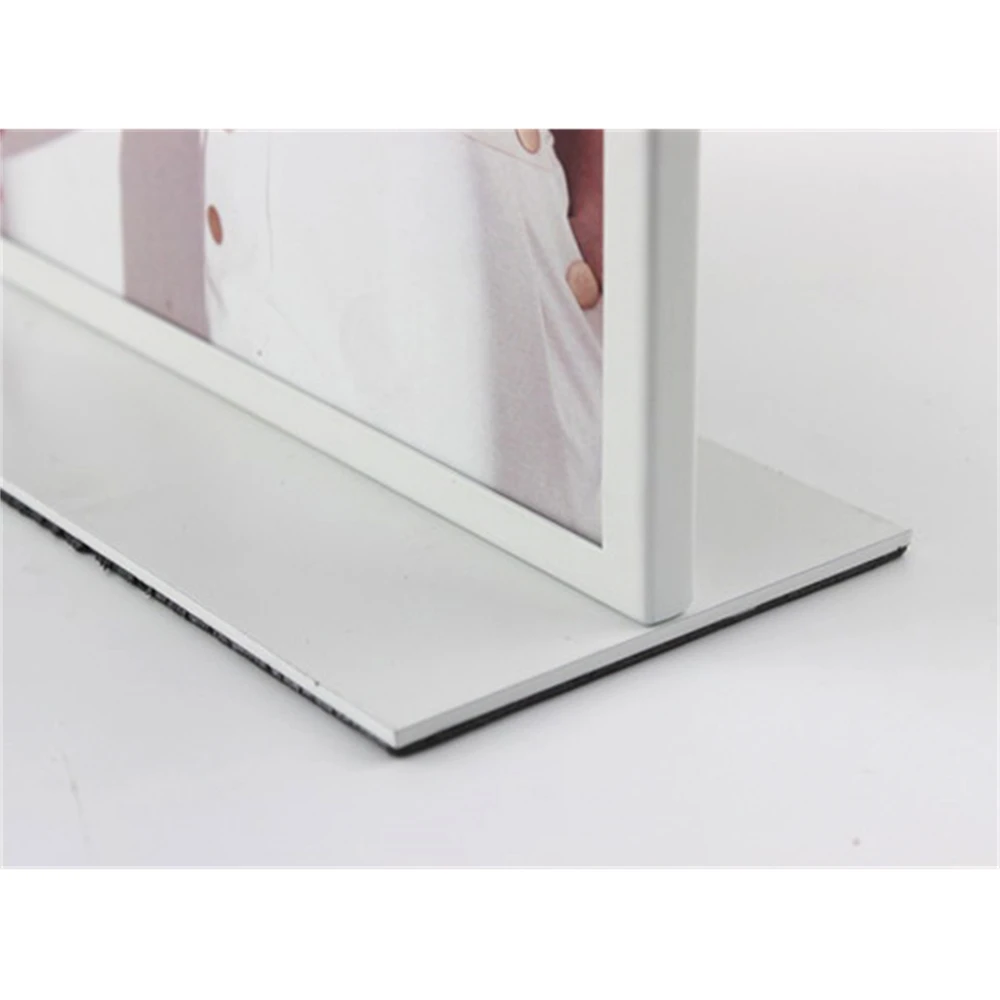 Металлическая Двухсторонняя Настольная рекламная стойка A4 для постера