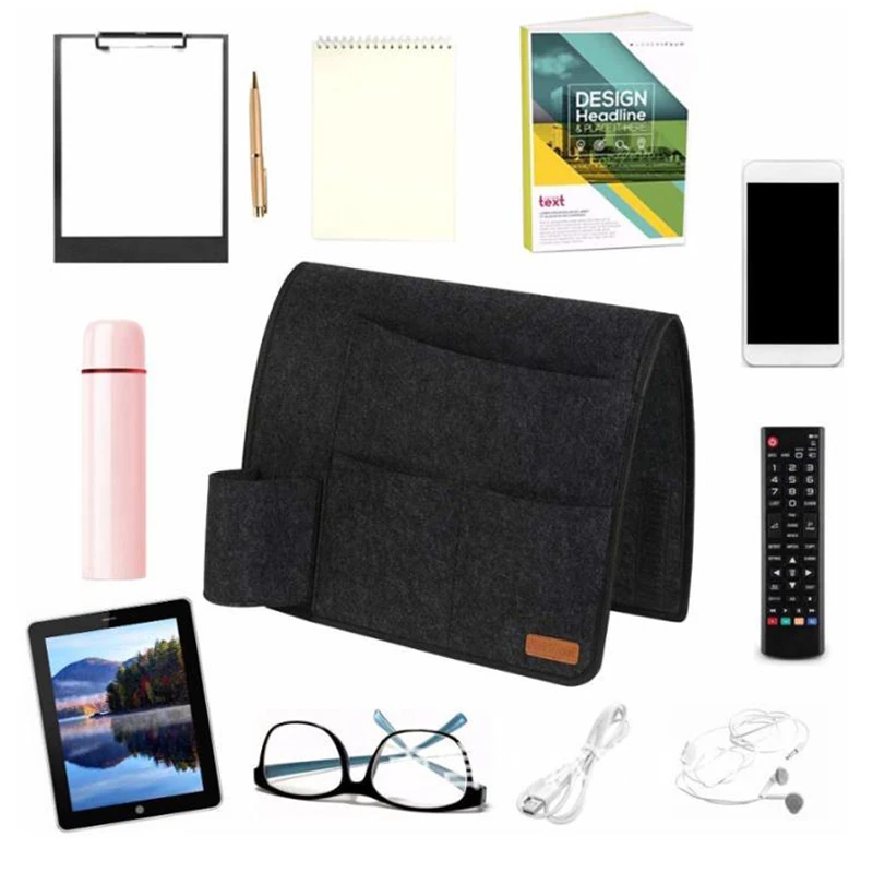 Прикроватная складная сумка для хранения фетровый карман кровати дивана