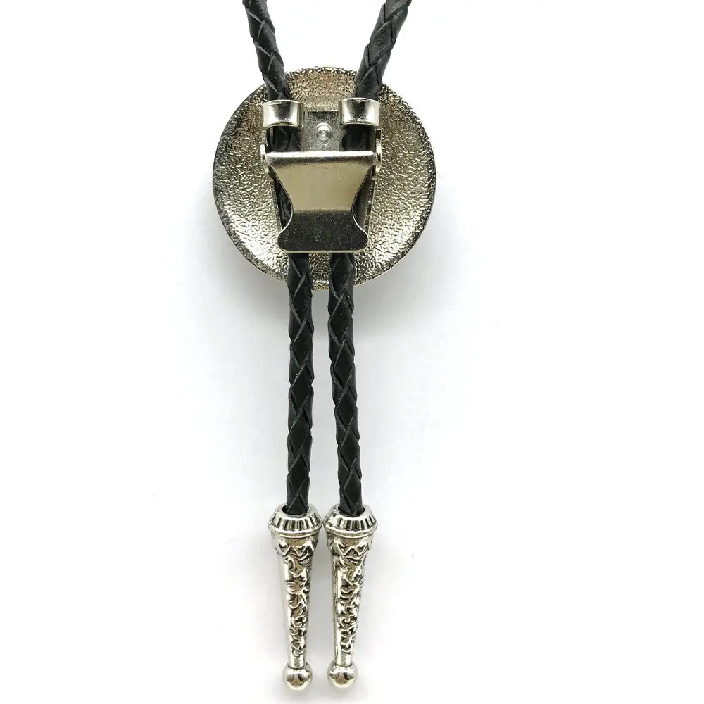 

American original native American retro cross pine zinc alloy leather bolo tie for men and women fashion wedding gifts