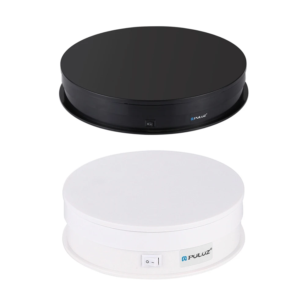 

Electric 360 Degree Rotating Display Stand Auto Turntable Round Jewelry Holder Base for Photography Photo Video Studio shooting