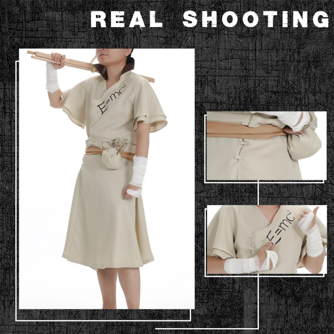 

Anime Dr.STONE Cosplay Costume Ishigami Senku Cosplay Outfit with Wig - XXL