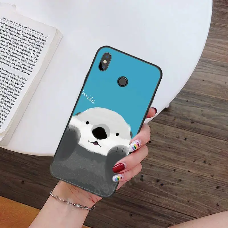 

otter cute lovely Animal pattern luxury Phone Case coque For Xiaomi Redmi note 7 8 9 t k30 max3 9 s 10 pro lite