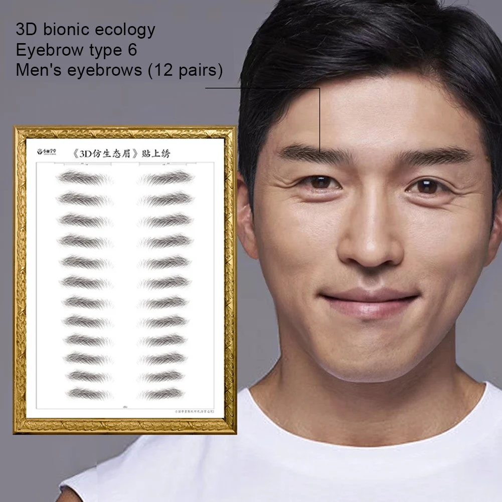 

3D Simulation Eyebrow Tattoo Sticker Waterproof Like Brow Hair Like False Eyebrows Nutural Brows Tattoo Sticker Makeup Cosmetic